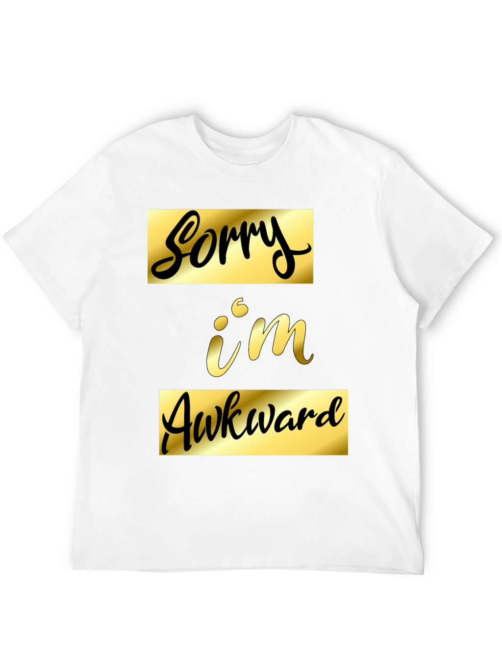 Sorry Im Awkward Black Graphic Tee