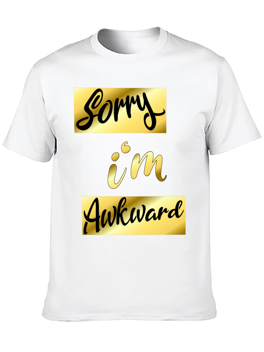 Sorry Im Awkward Black Graphic Tee
