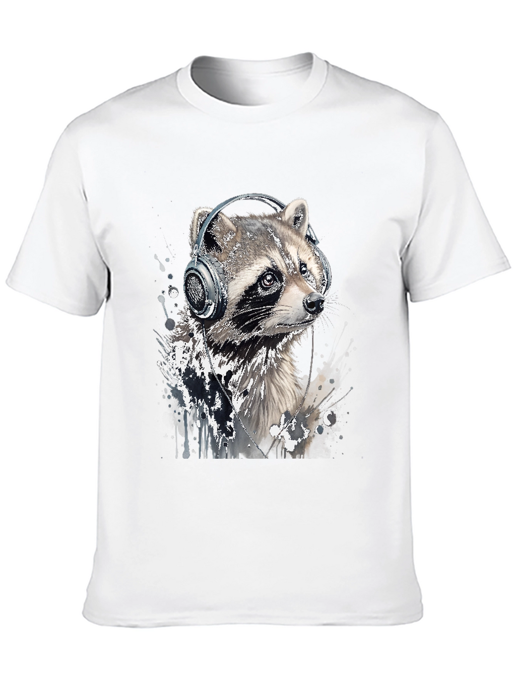Raccoon DJ Graphic Tee
