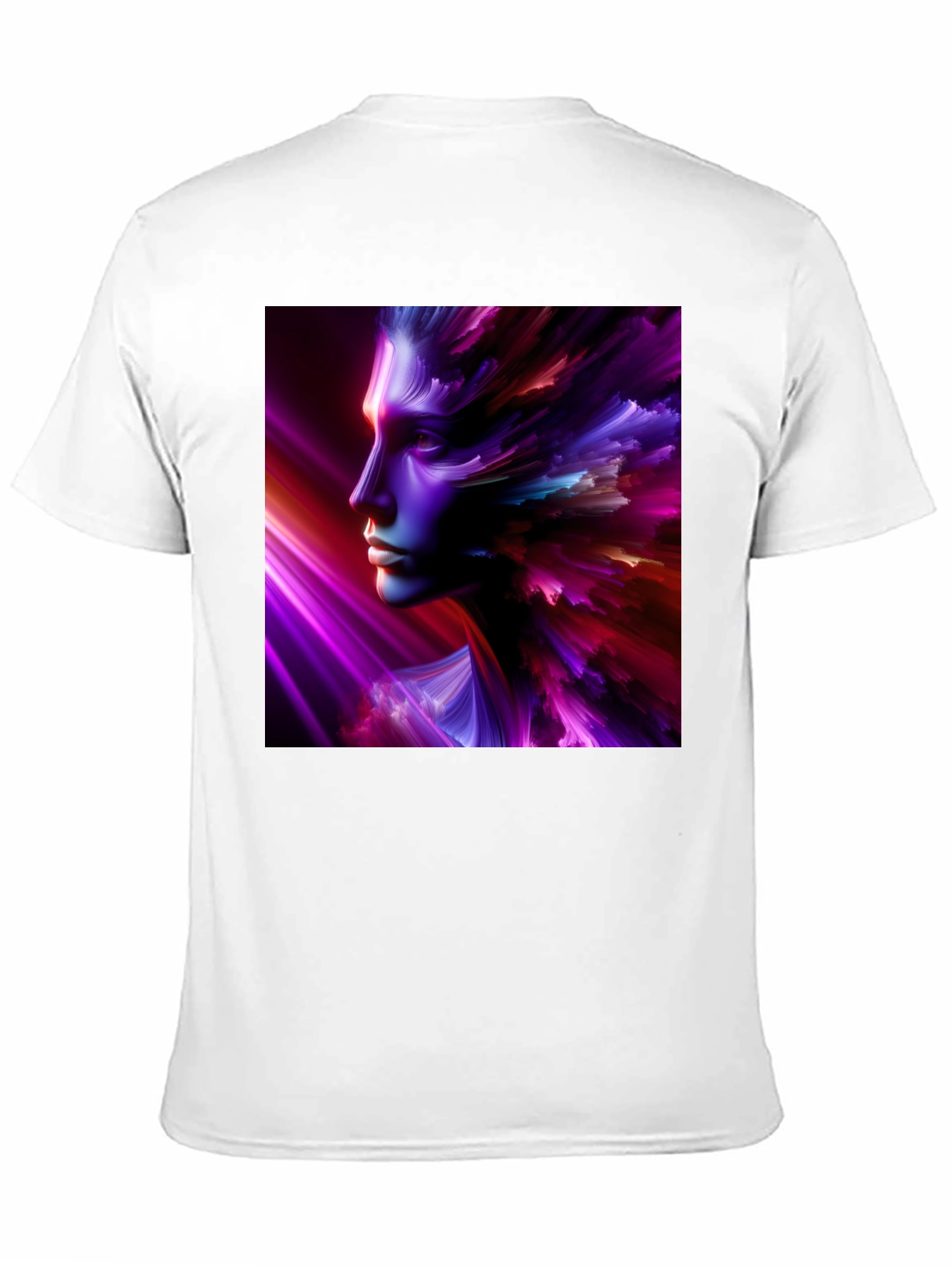 Abstract Face Graphic Black T-Shirt