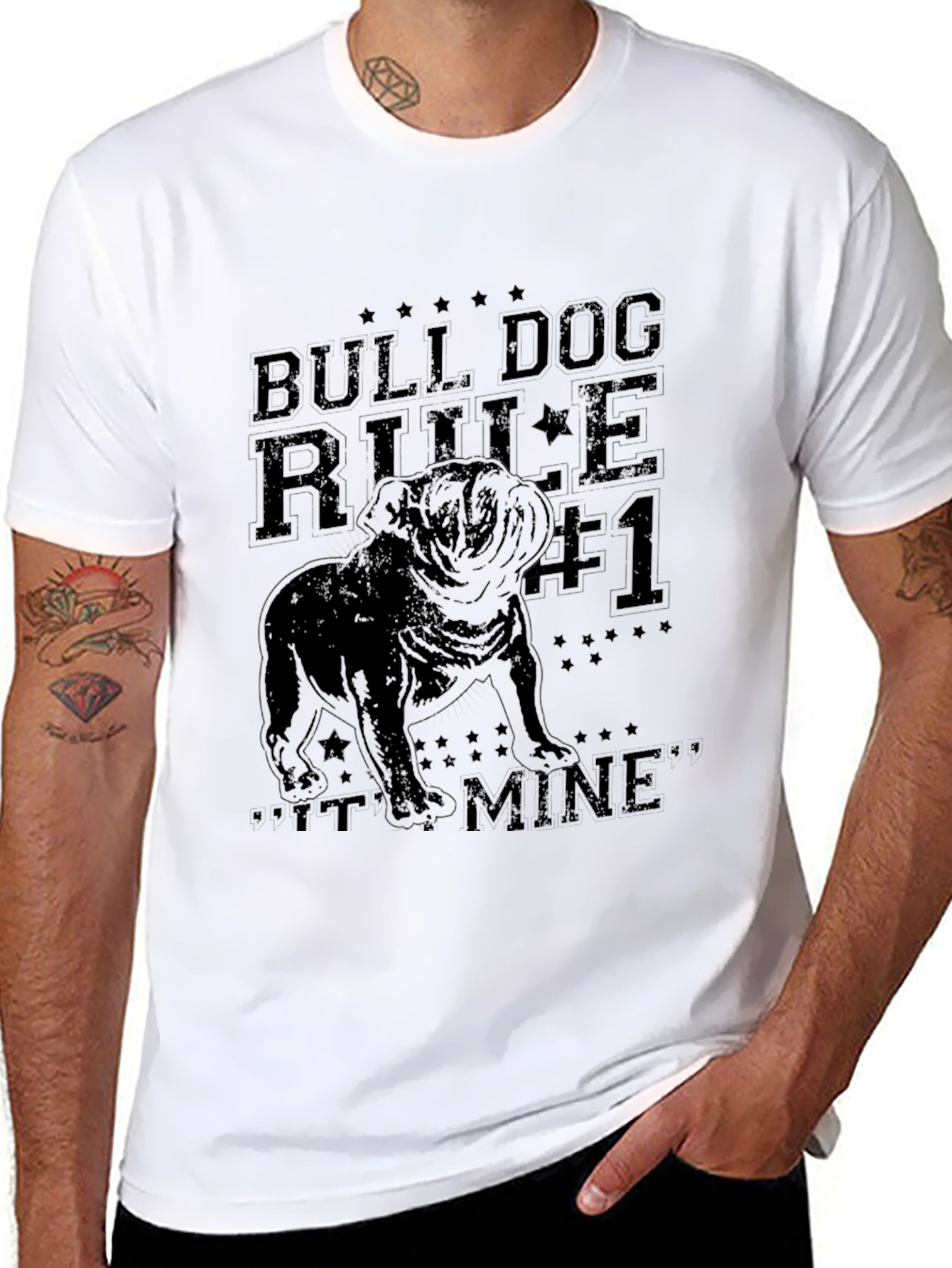 Bulldog Rule #1 T-Shirt – Funny Bulldog Lover Graphic Tee