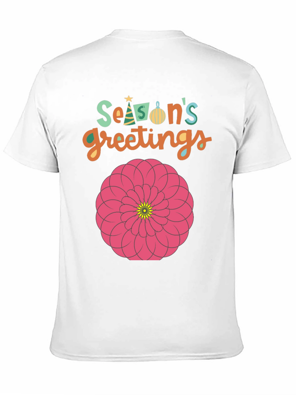 Seasons Greetings Floral Graphic T-Shirt