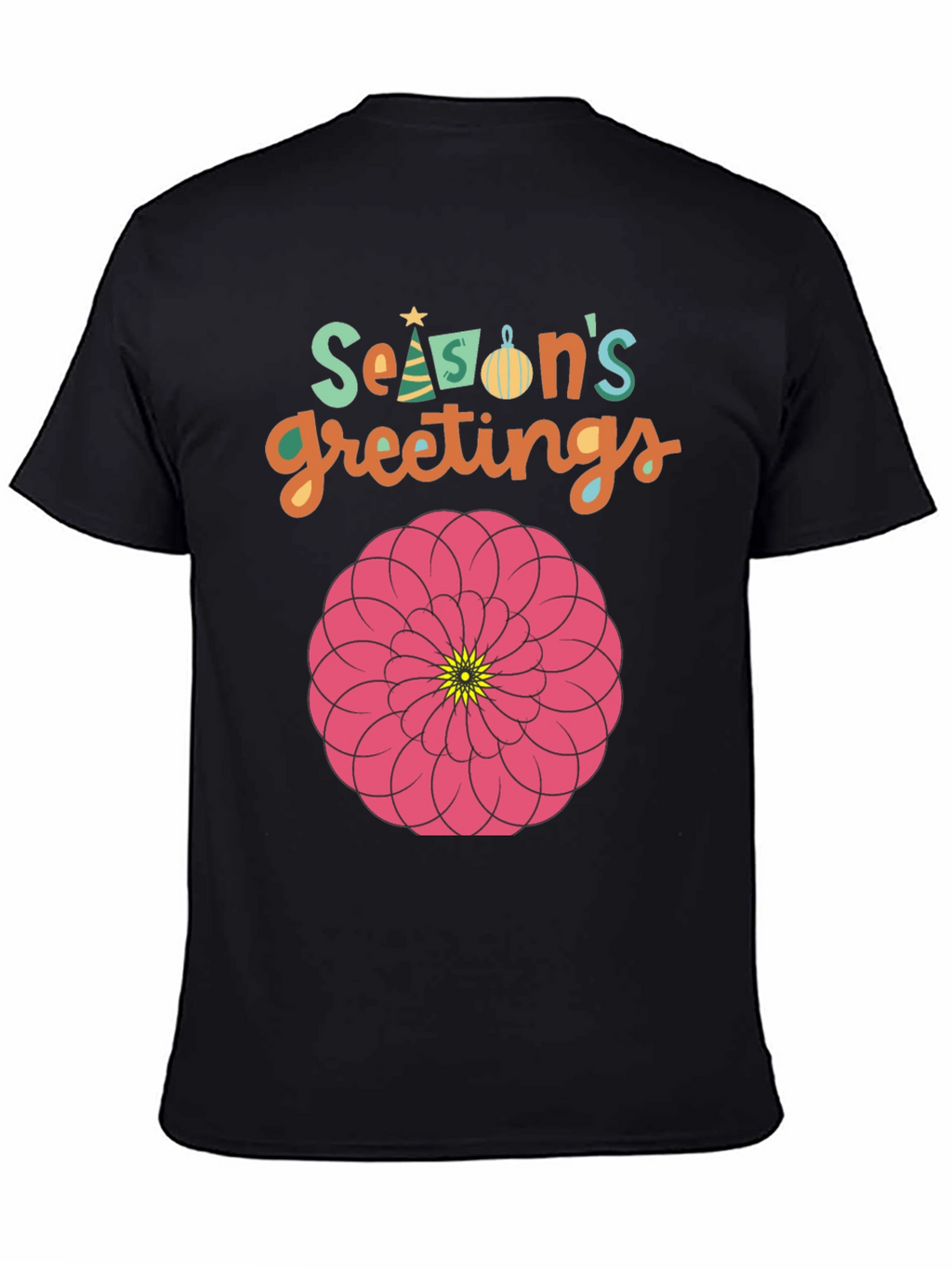 Seasons Greetings Floral Graphic T-Shirt