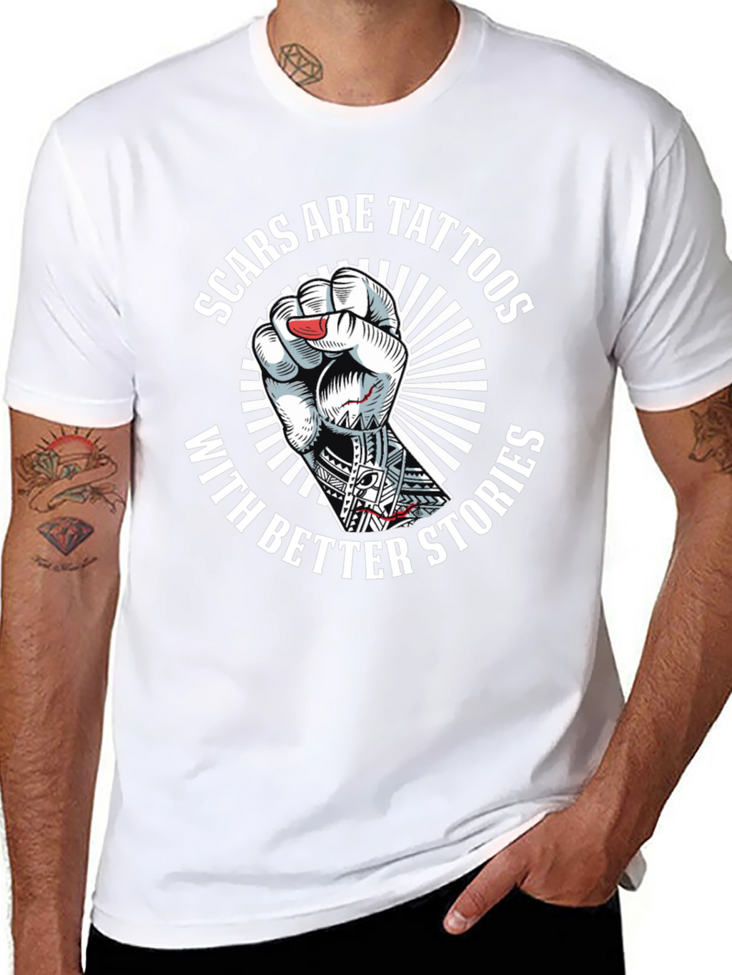 Scars Are Tattoos Graphic Tee
