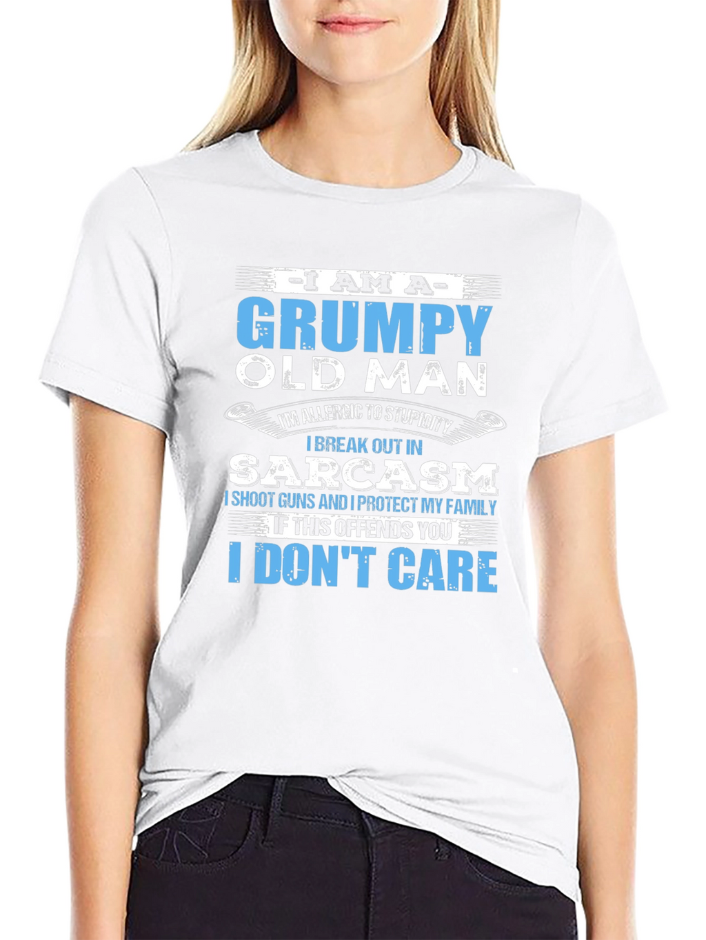 Grumpy Old Man T-Shirt - Sarcasm and Protection