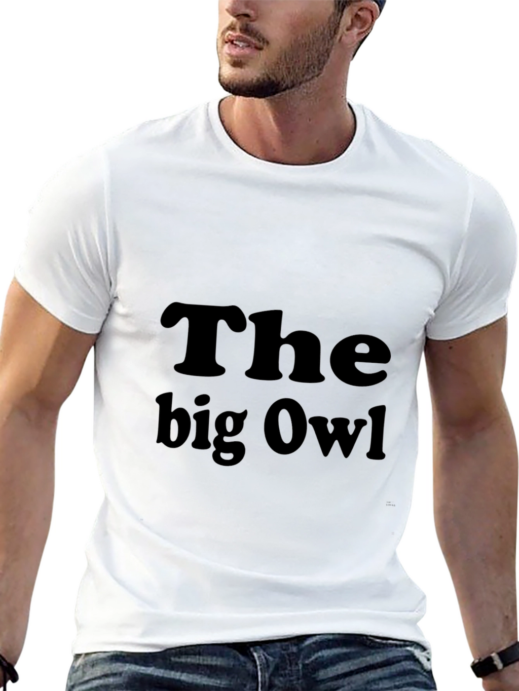 The Big Owl Black Graphic Tee - Mens