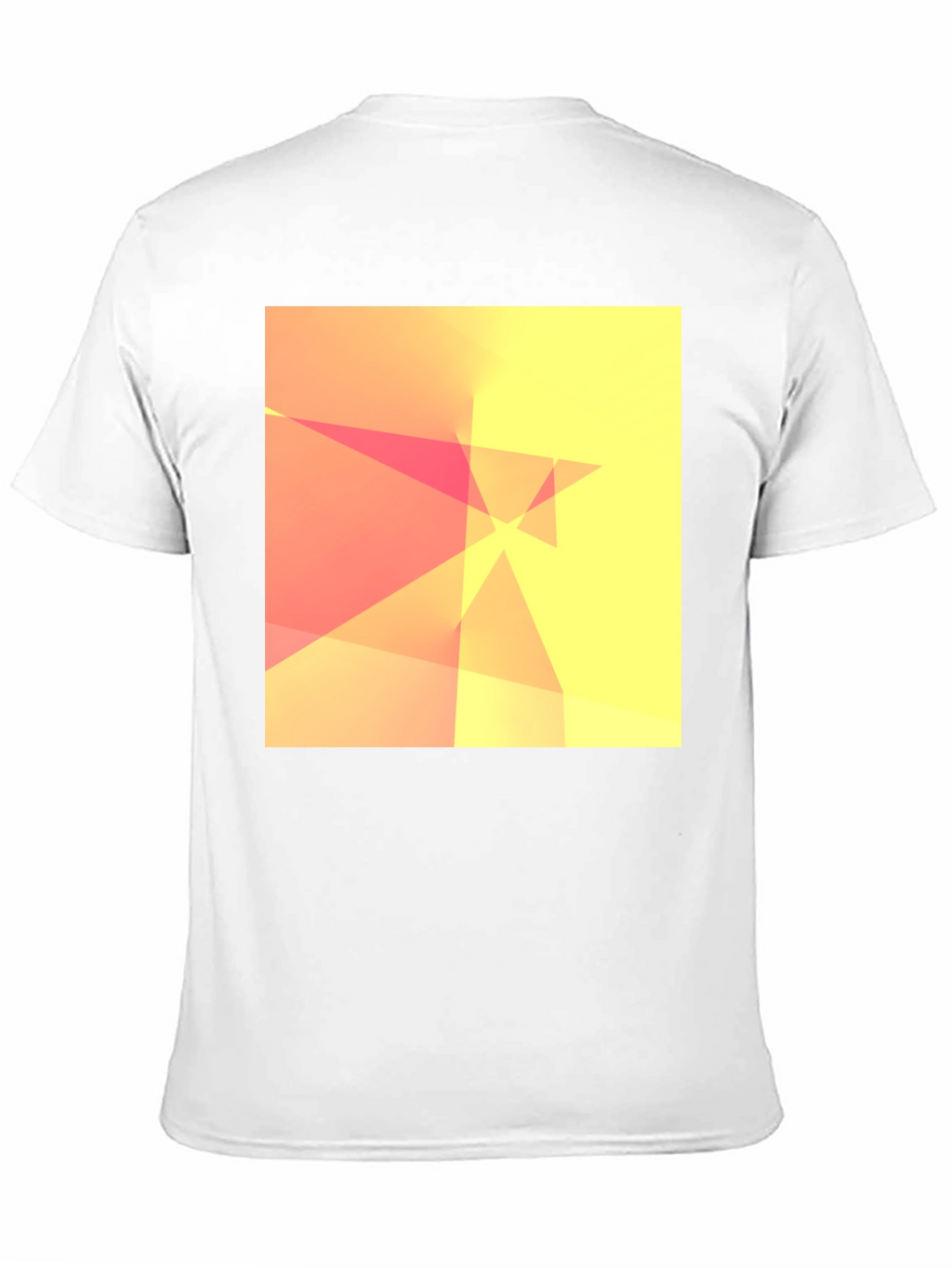 Abstract Geometric Design Black T-Shirt
