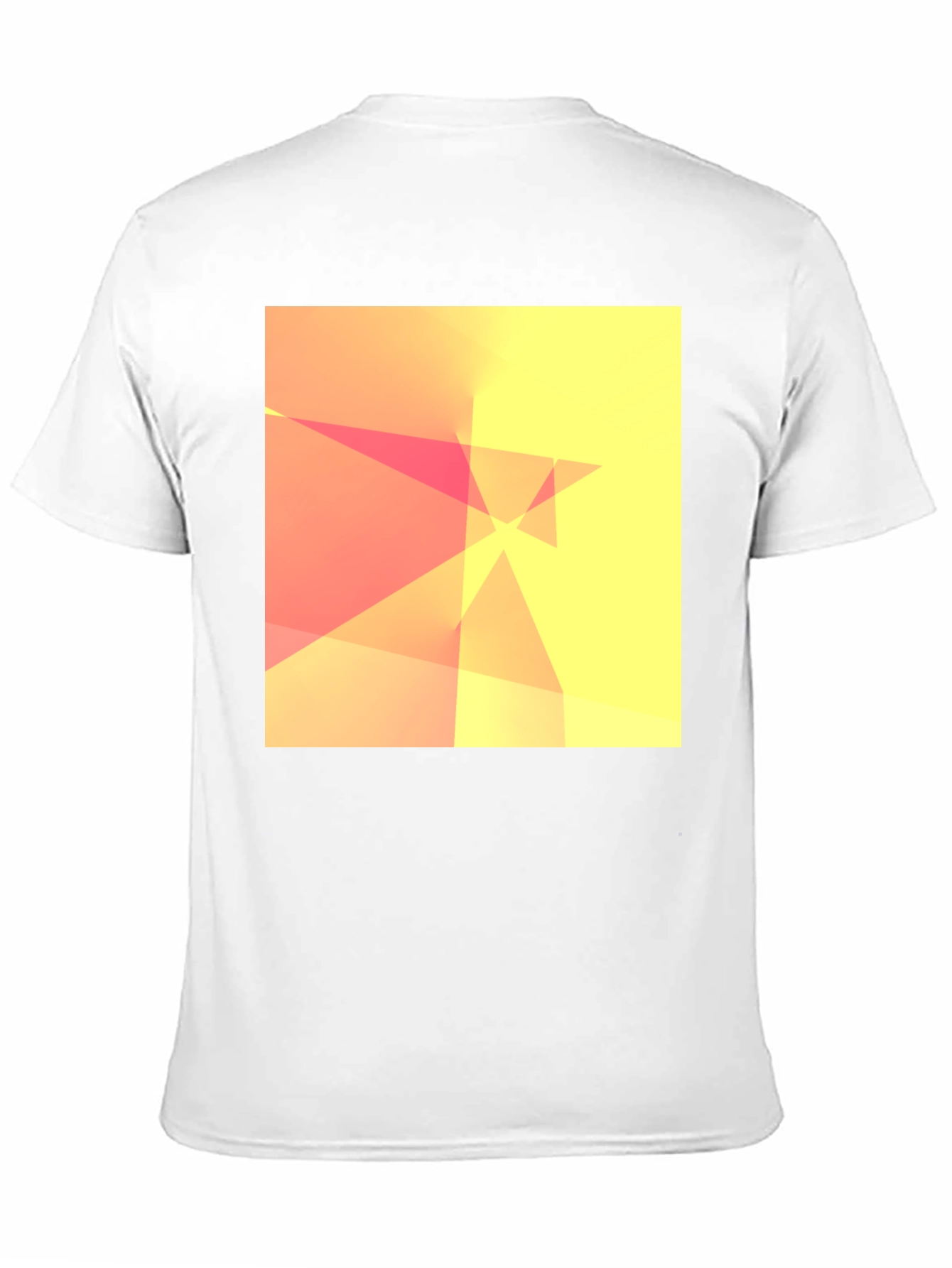 Abstract Geometric Design Black T-Shirt