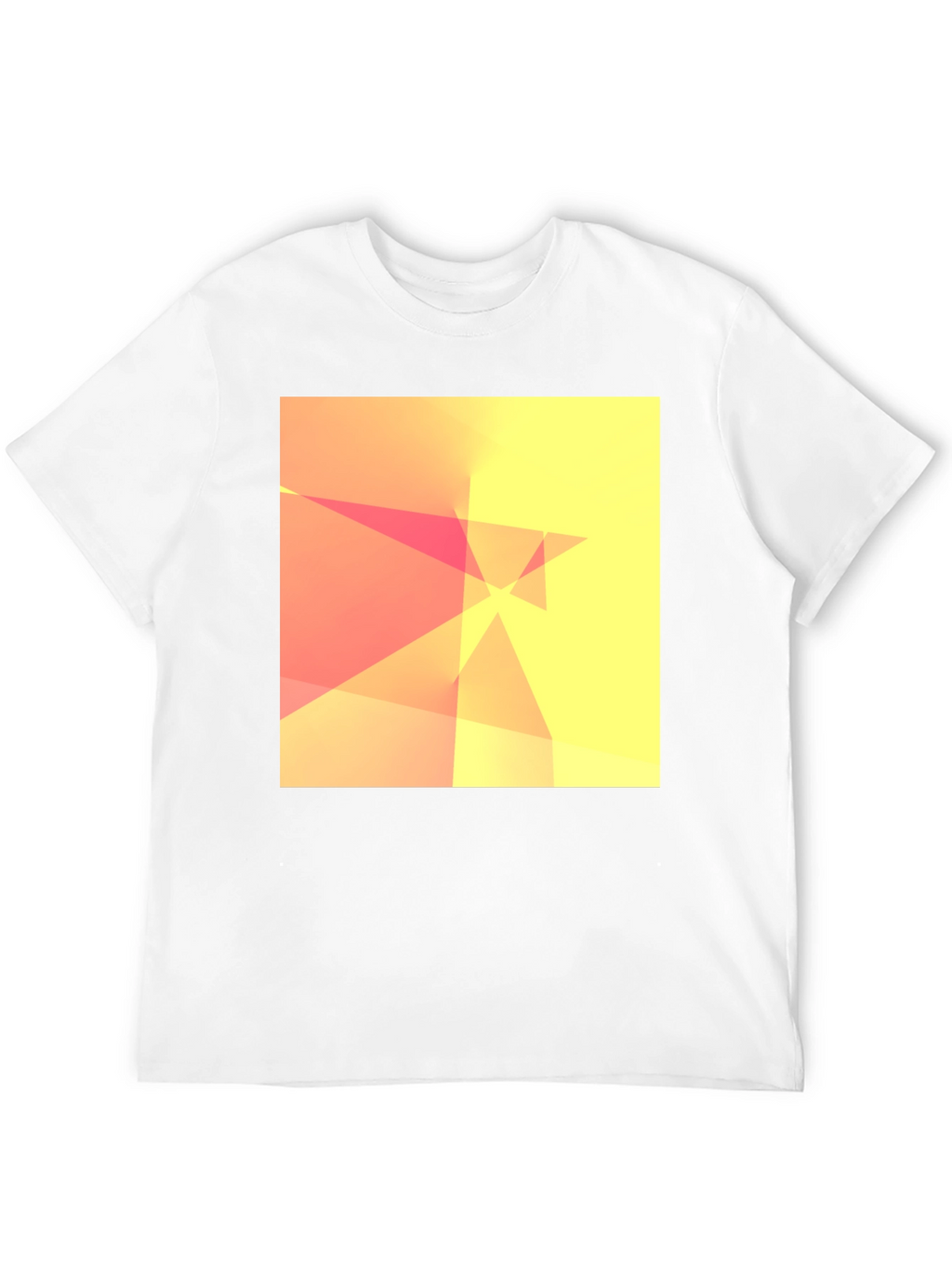 Abstract Geometric Design Black T-Shirt