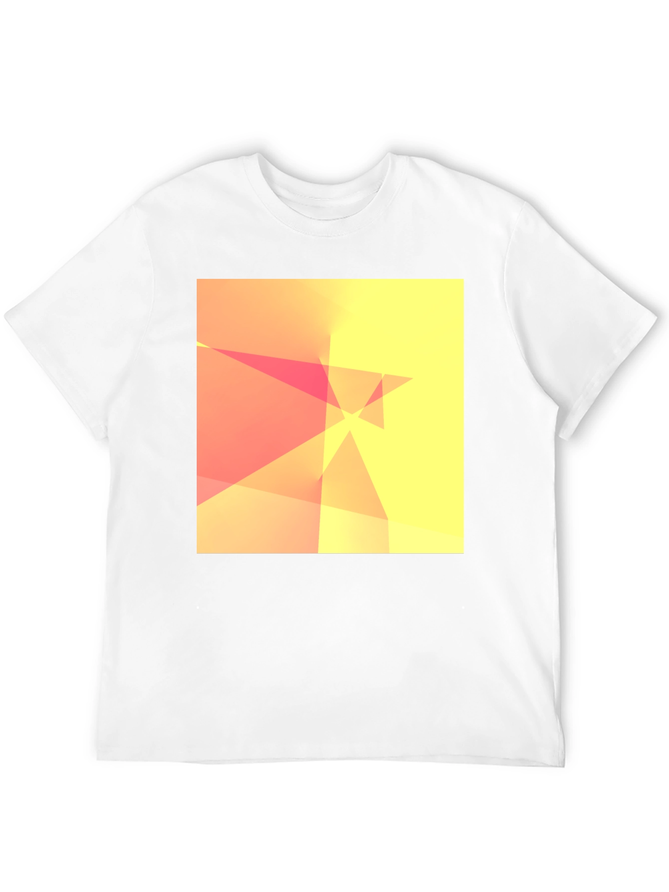 Abstract Geometric Design Black T-Shirt