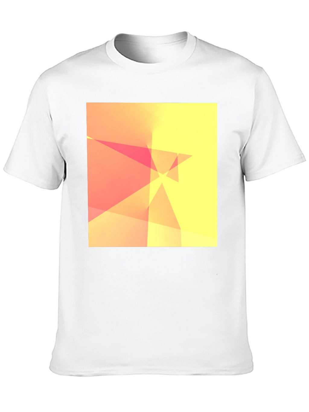 Abstract Geometric Design Black T-Shirt