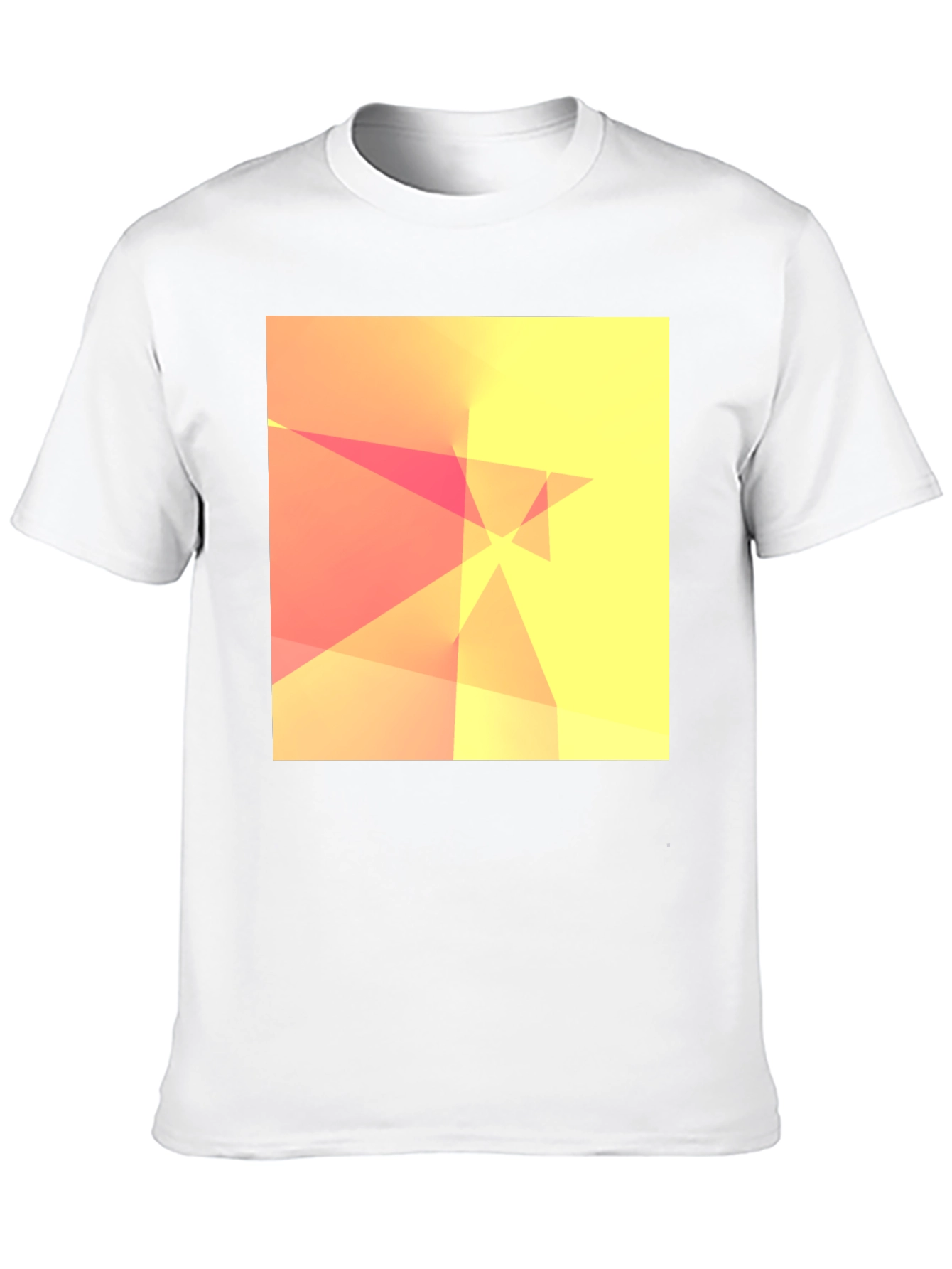 Abstract Geometric Design Black T-Shirt