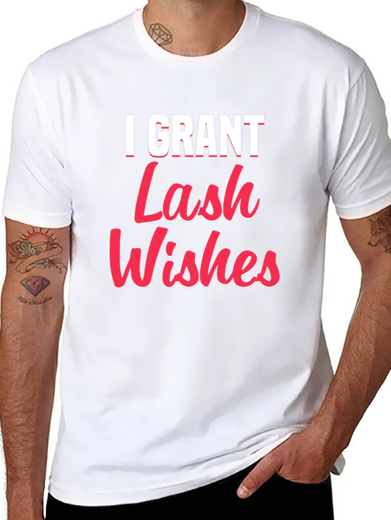 I Grant Lash Wishes Black T-Shirt