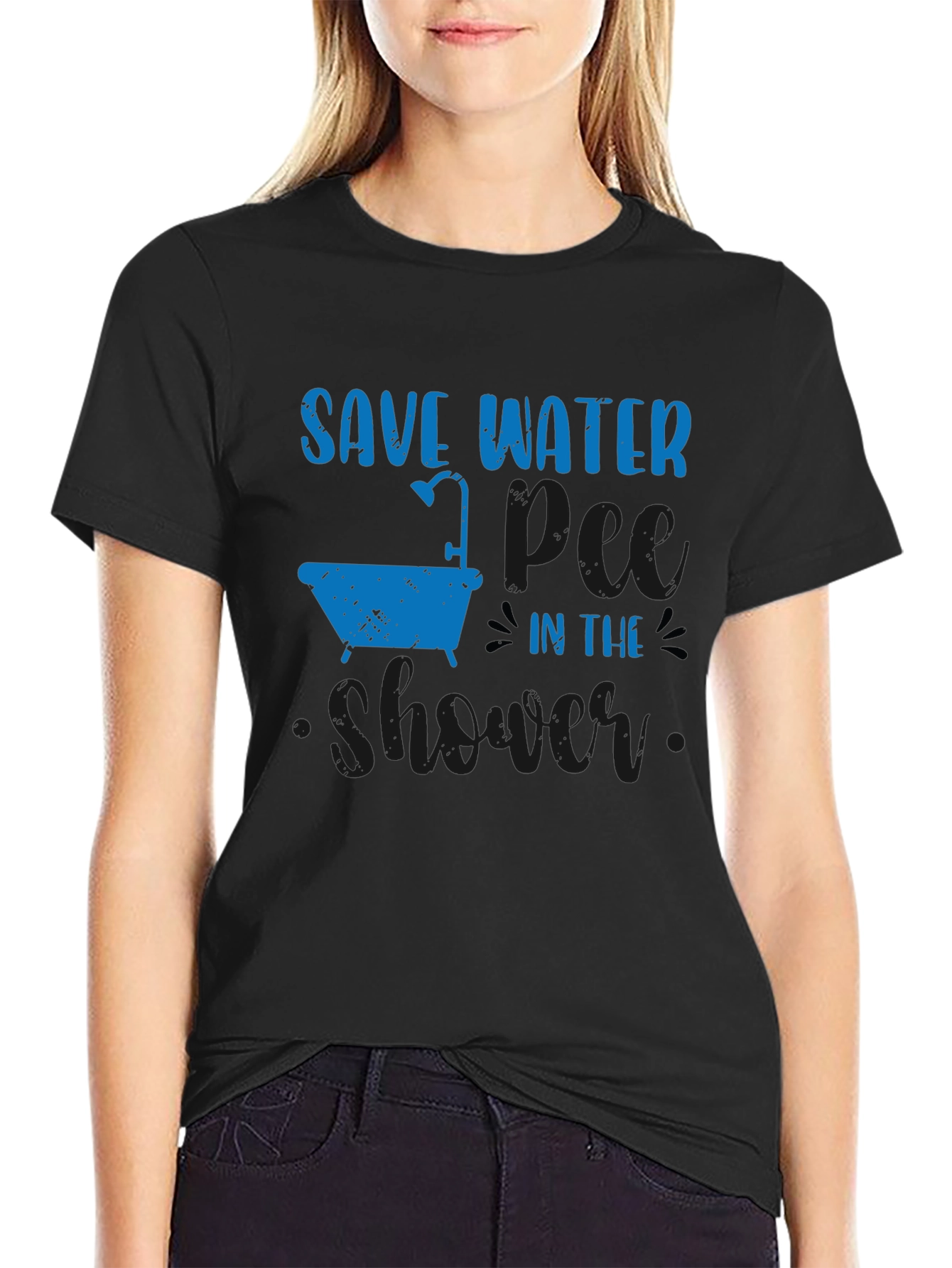 Save Water Shower T-Shirt - Eco-Friendly Humor