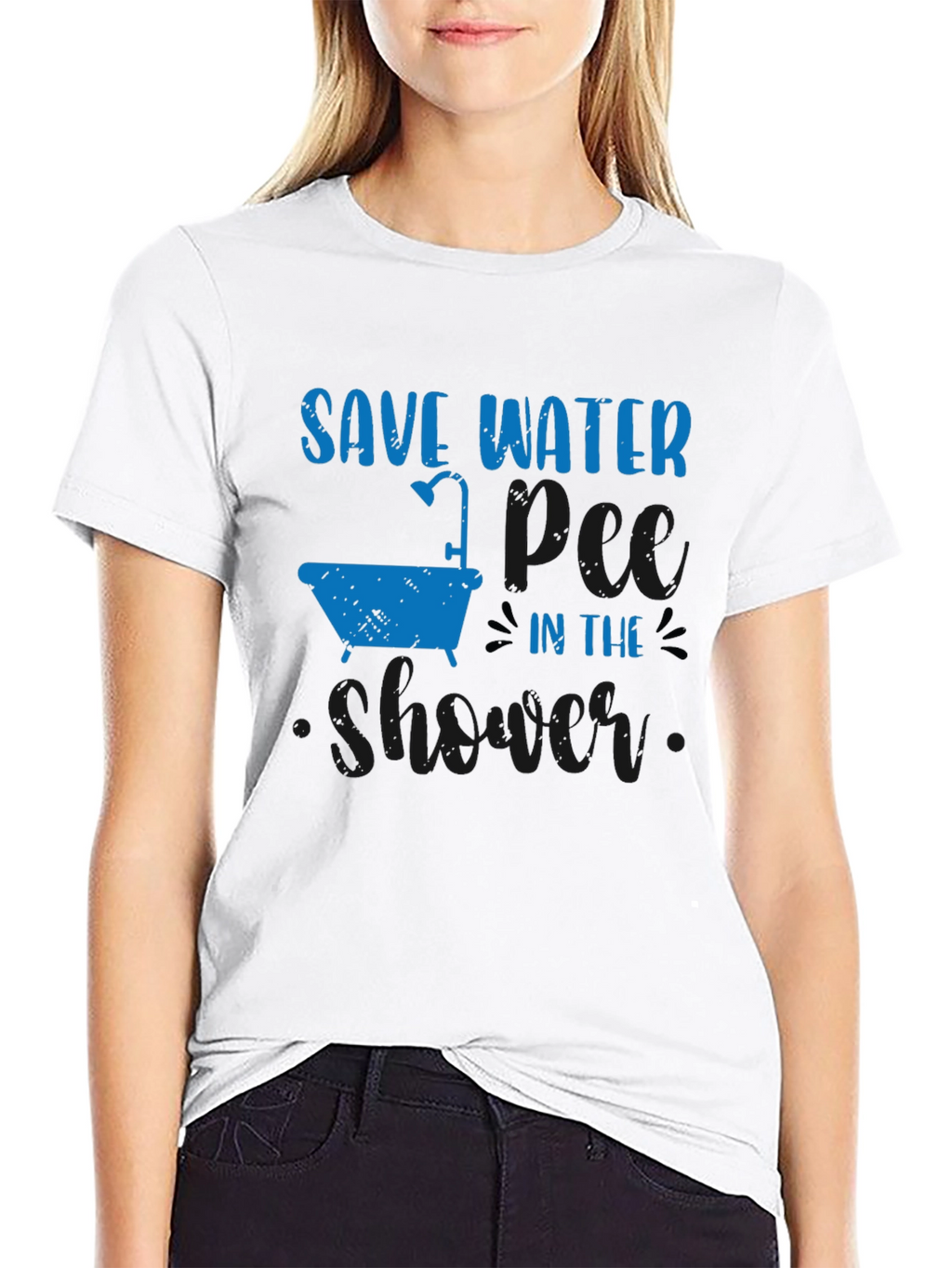 Save Water Shower T-Shirt - Eco-Friendly Humor