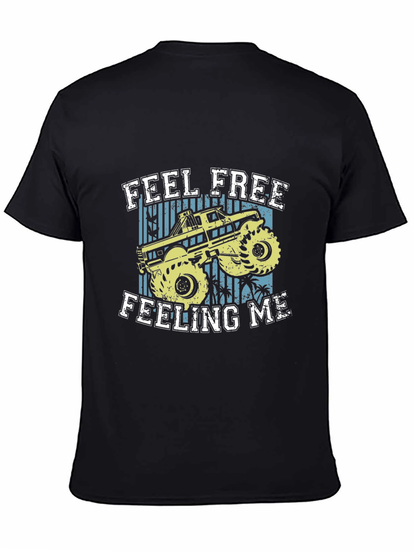Feel Free Monster Truck Graphic T-Shirt