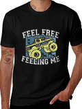 Feel Free Monster Truck Graphic T-Shirt
