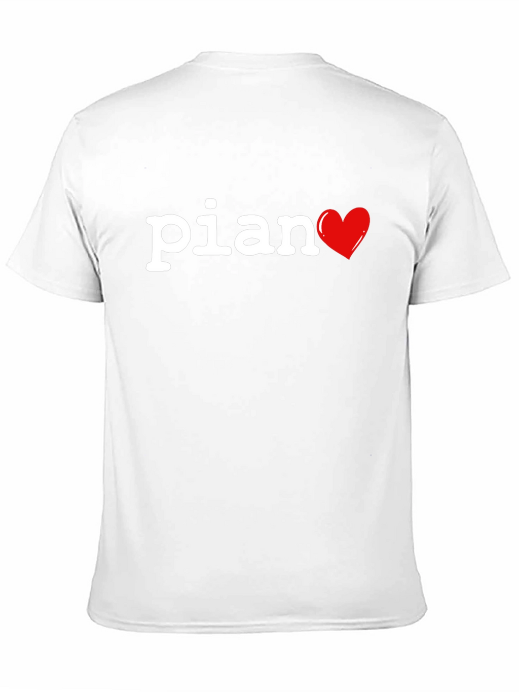 Piano Heart T-Shirt - Music Lover Tee