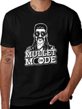 Mullet Mode On Graphic Tee - Black
