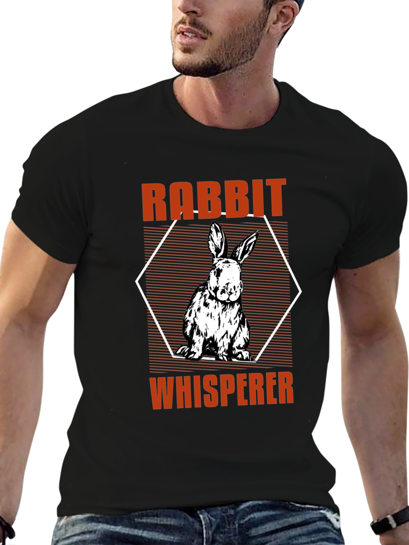 Rabbit Whisperer Graphic T-Shirt - Animal Lover Tee
