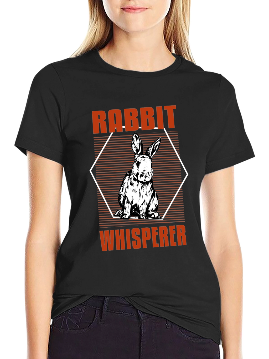 Rabbit Whisperer Graphic T-Shirt - Animal Lover Tee