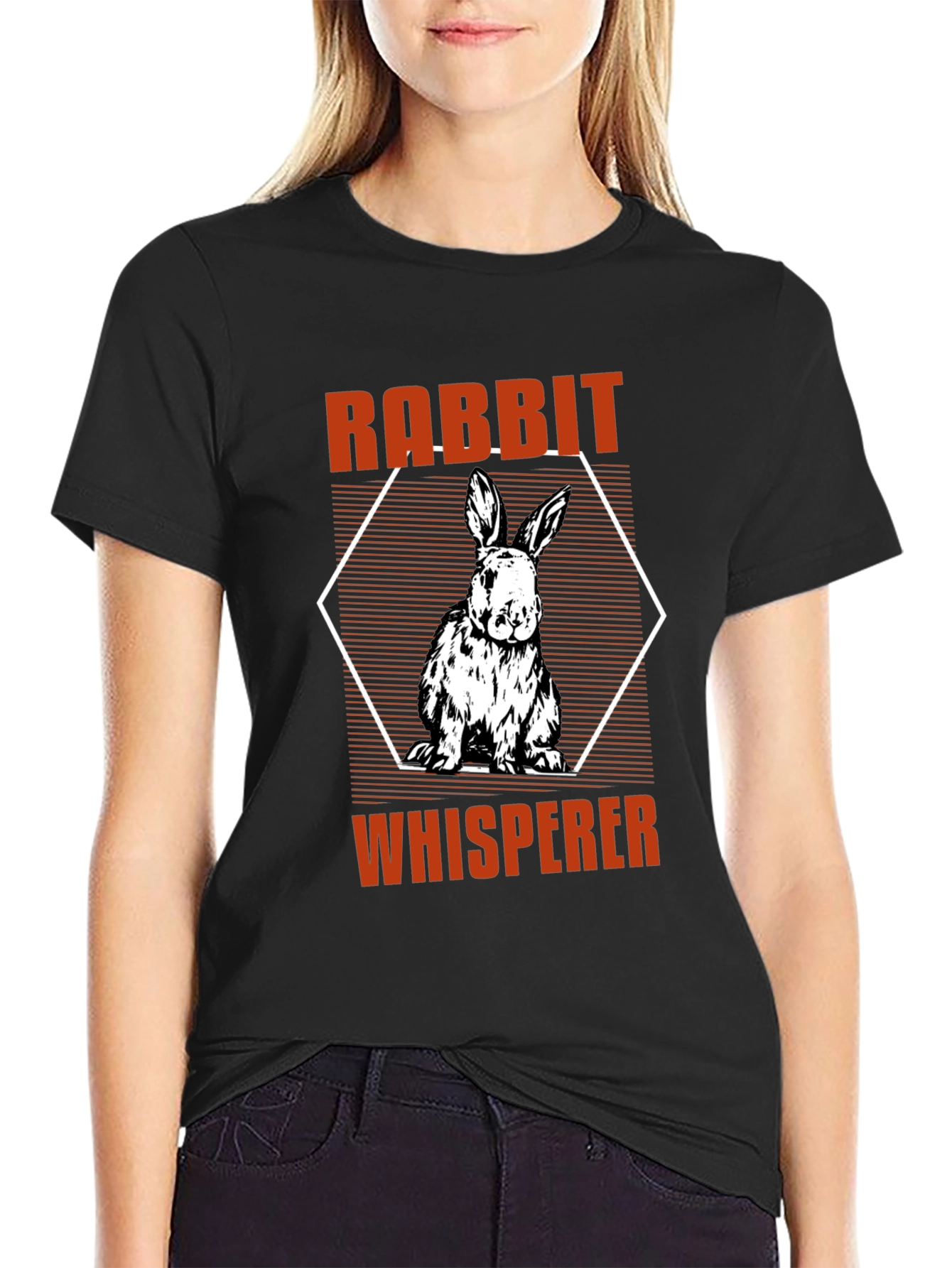 Rabbit Whisperer Graphic T-Shirt - Animal Lover Tee