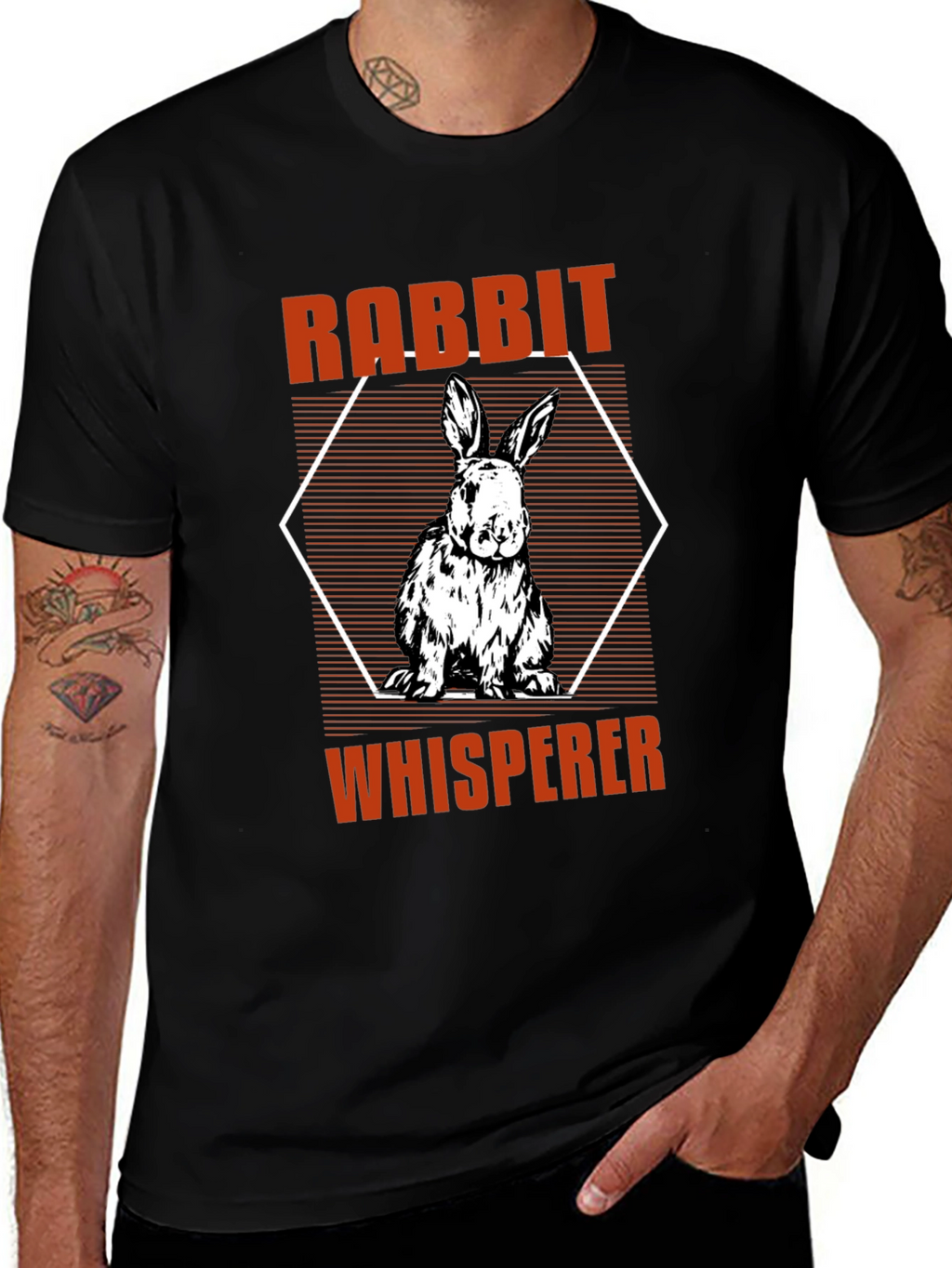 Rabbit Whisperer Graphic T-Shirt - Animal Lover Tee