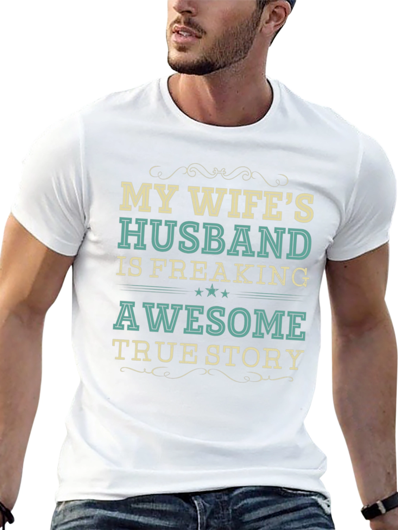My Wifes Husband Awesome Funny T-Shirt