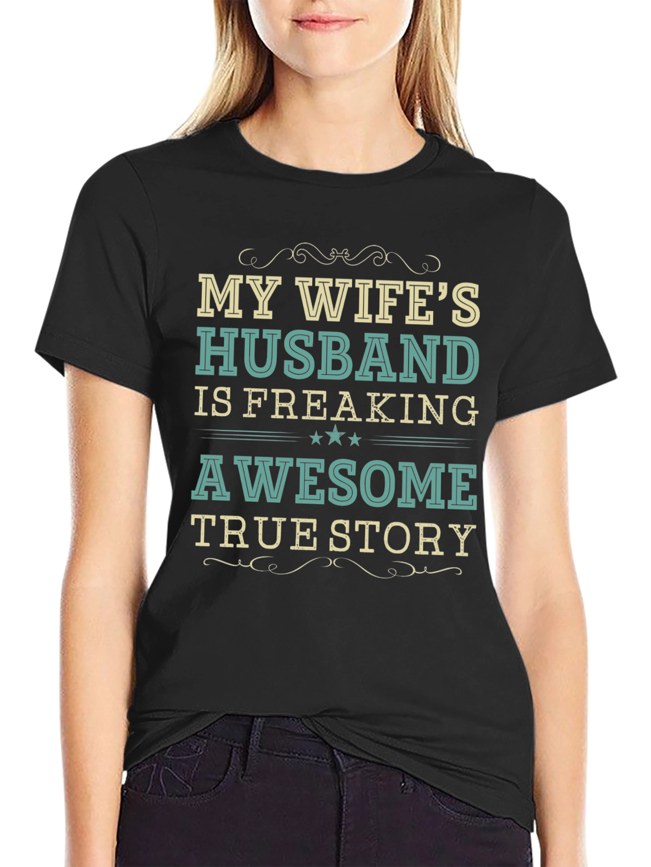 My Wifes Husband Awesome Funny T-Shirt