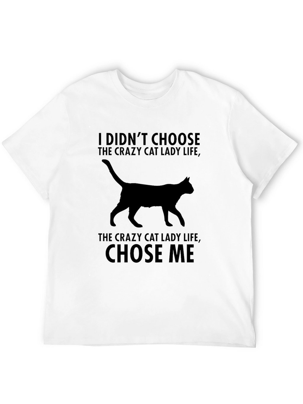 Crazy Cat Lady Graphic Tee - Black