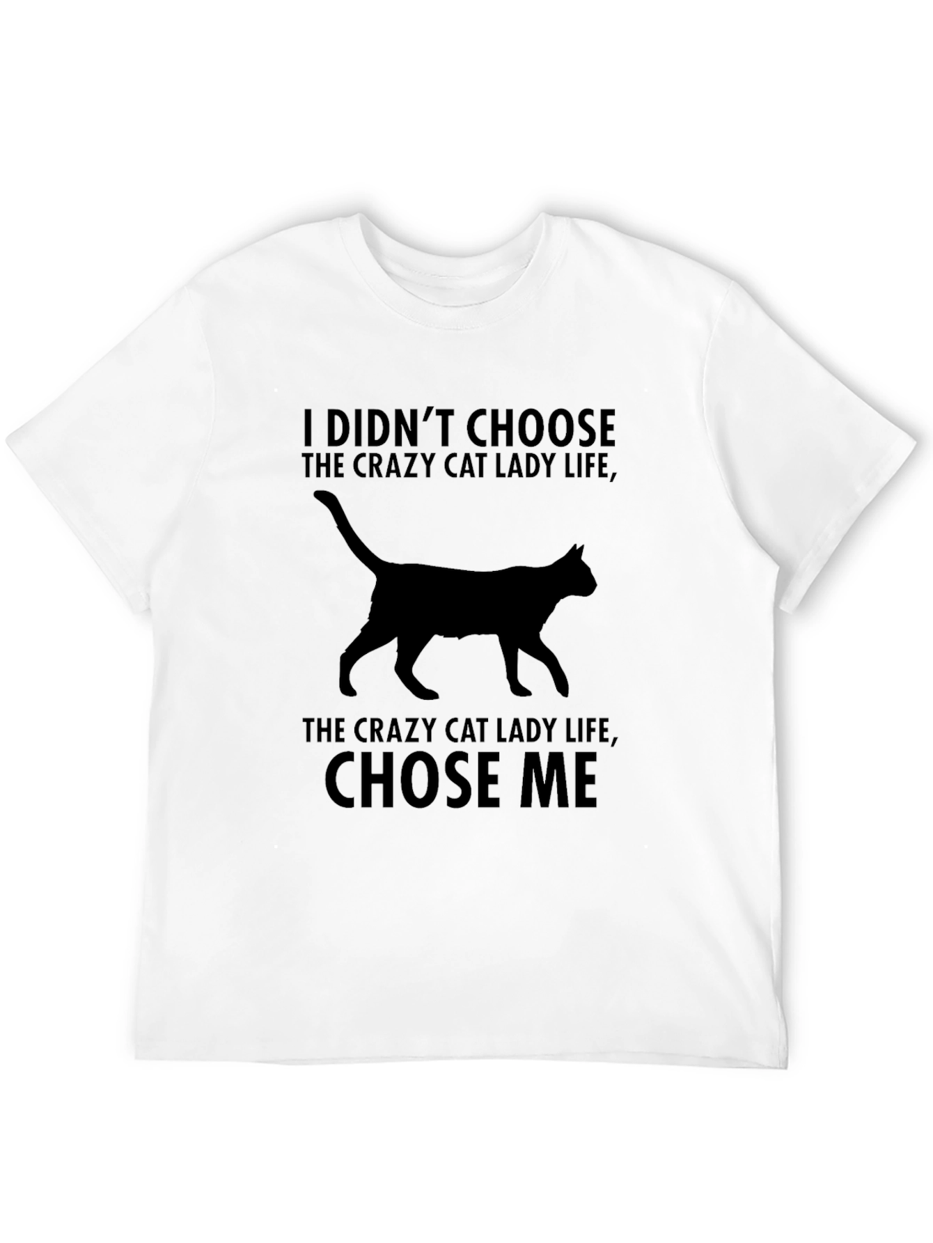 Crazy Cat Lady Graphic Tee - Black