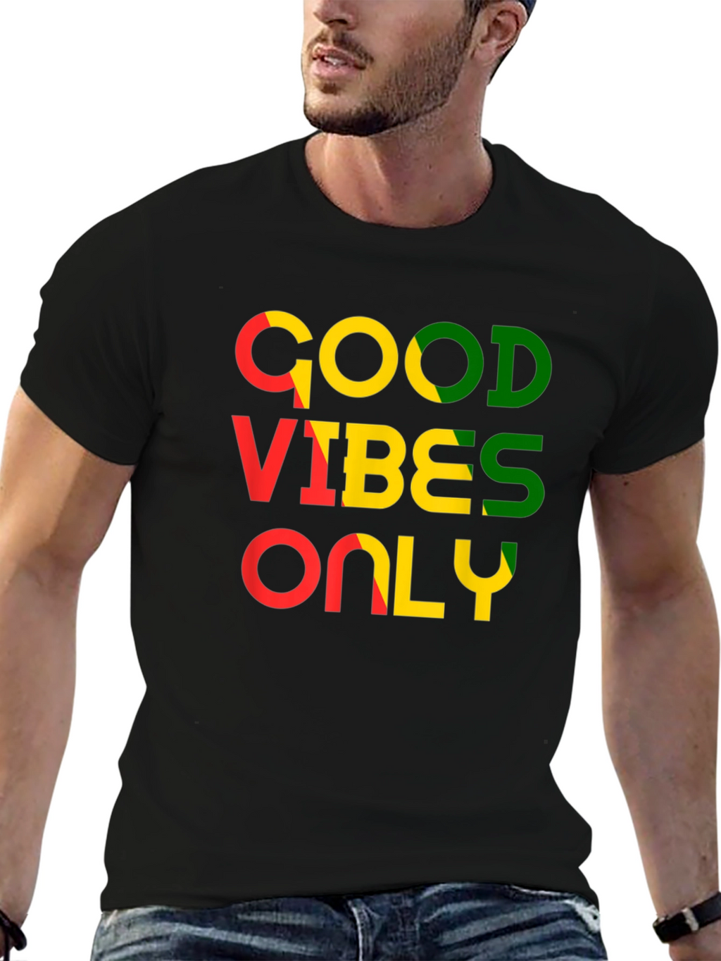 Good Vibes Only Black Graphic Tee