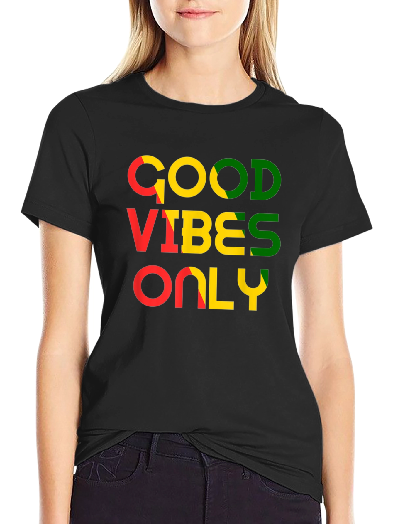 Good Vibes Only Black Graphic Tee