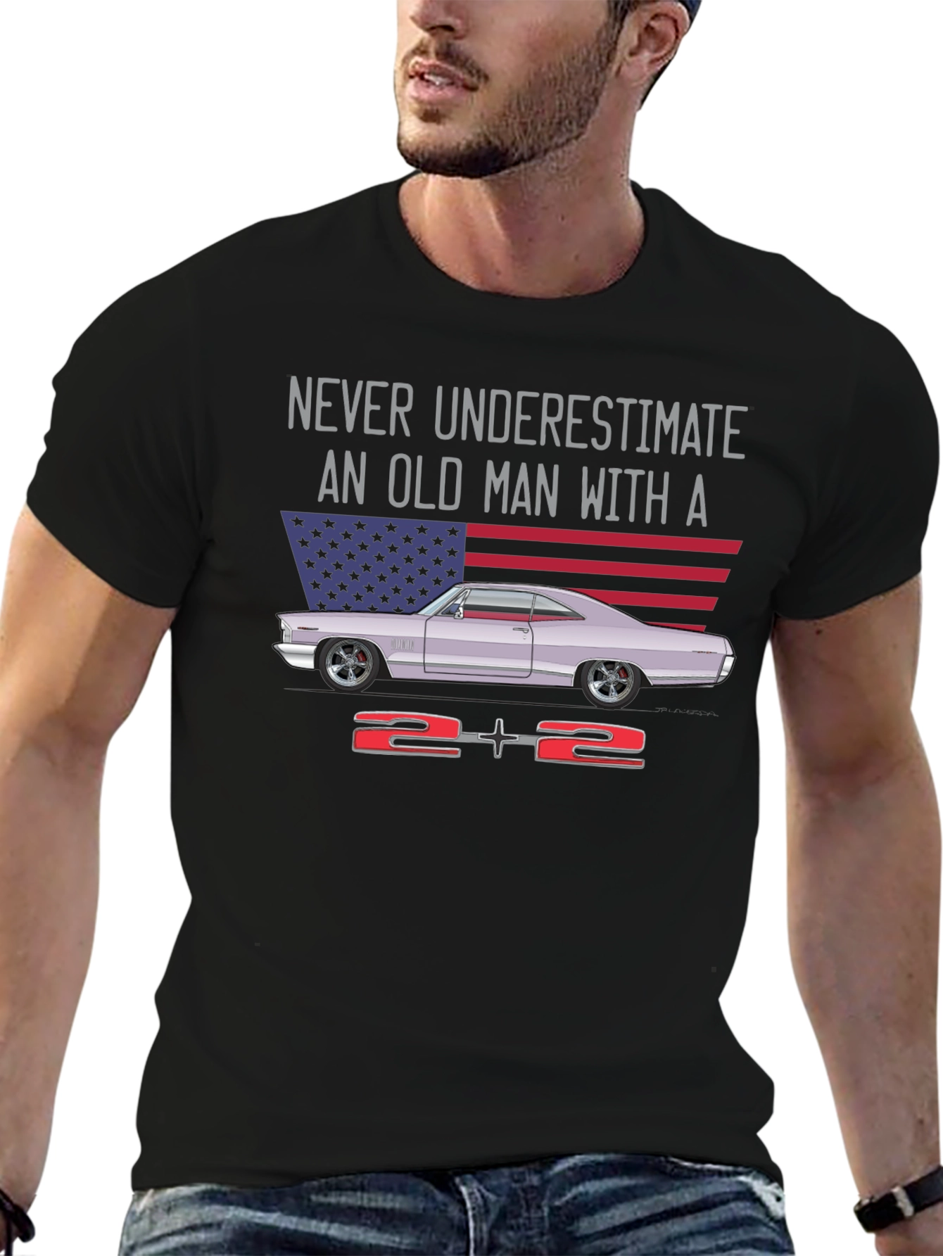 Old Man Car T-Shirt