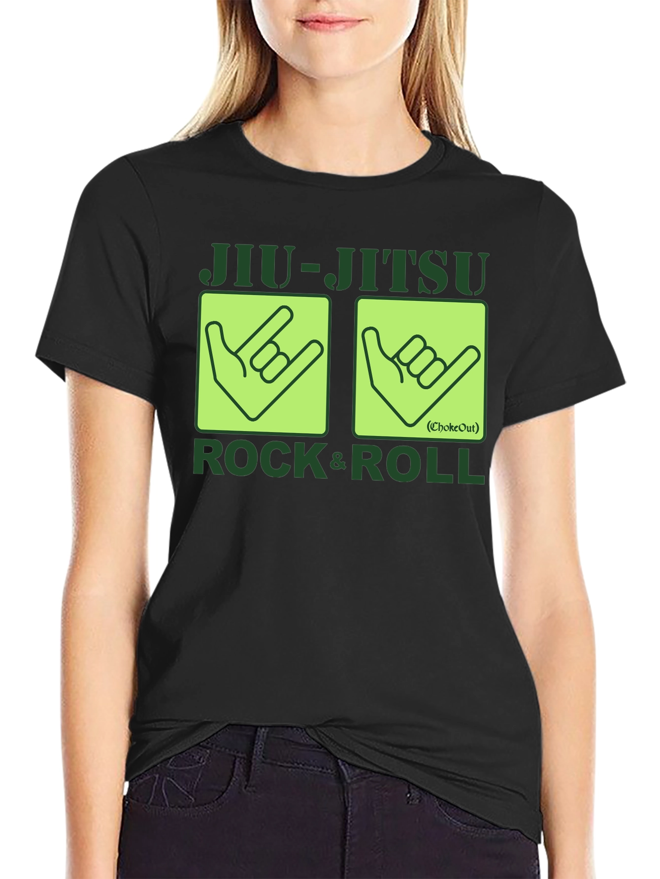 Jiu-Jitsu Rock & Roll Graphic T-Shirt - Martial Arts Tee