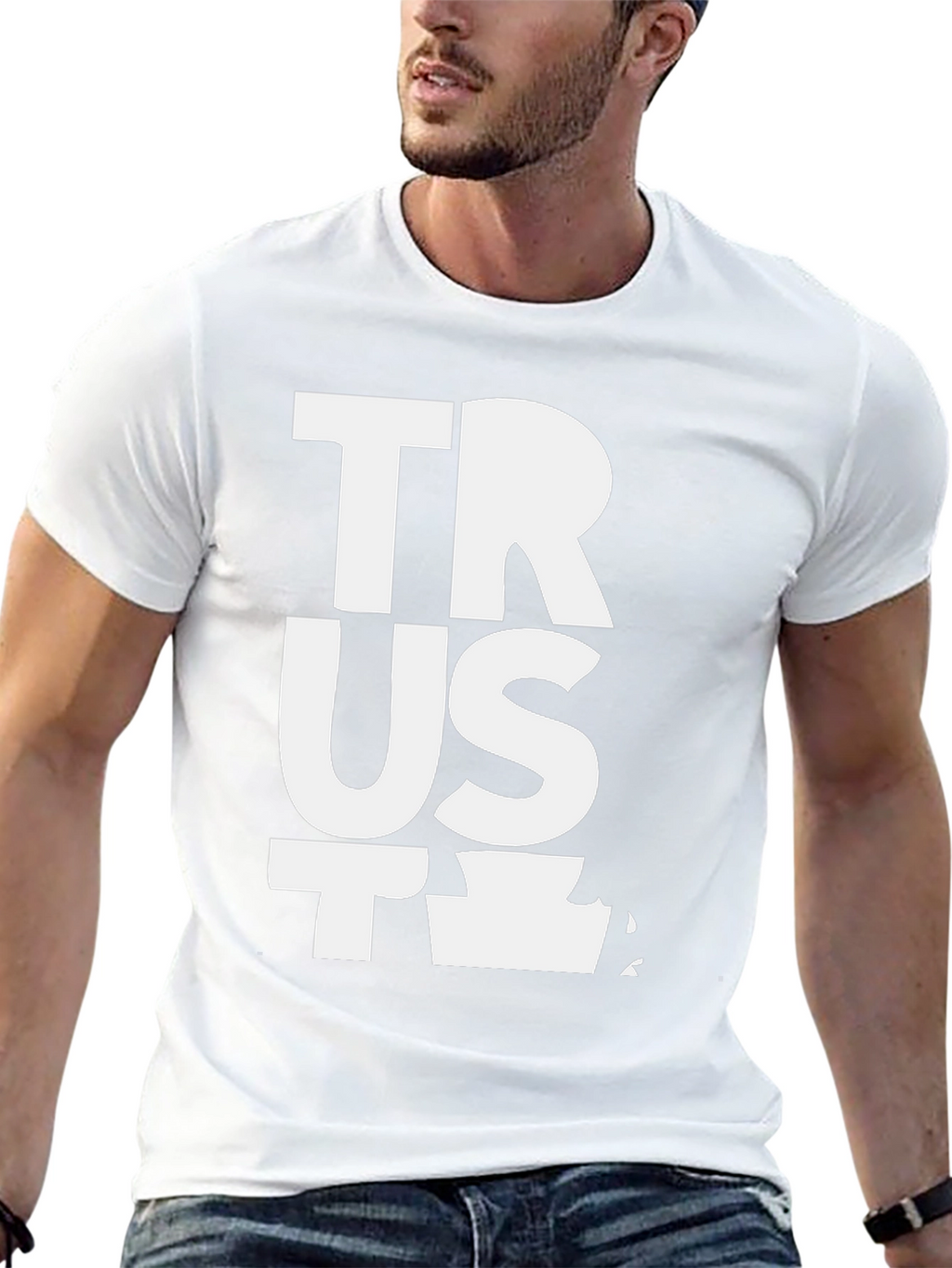 Trust T-Shirt Black Cotton Blend