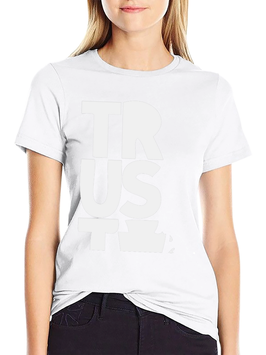 Trust T-Shirt Black Cotton Blend