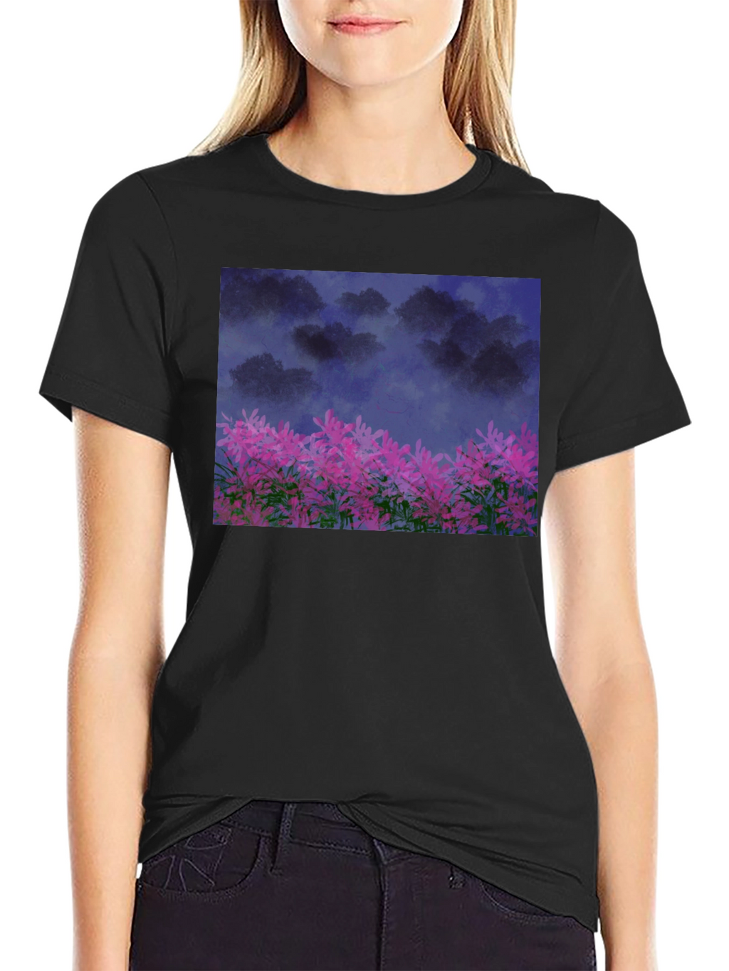 Floral Night Sky T-Shirt