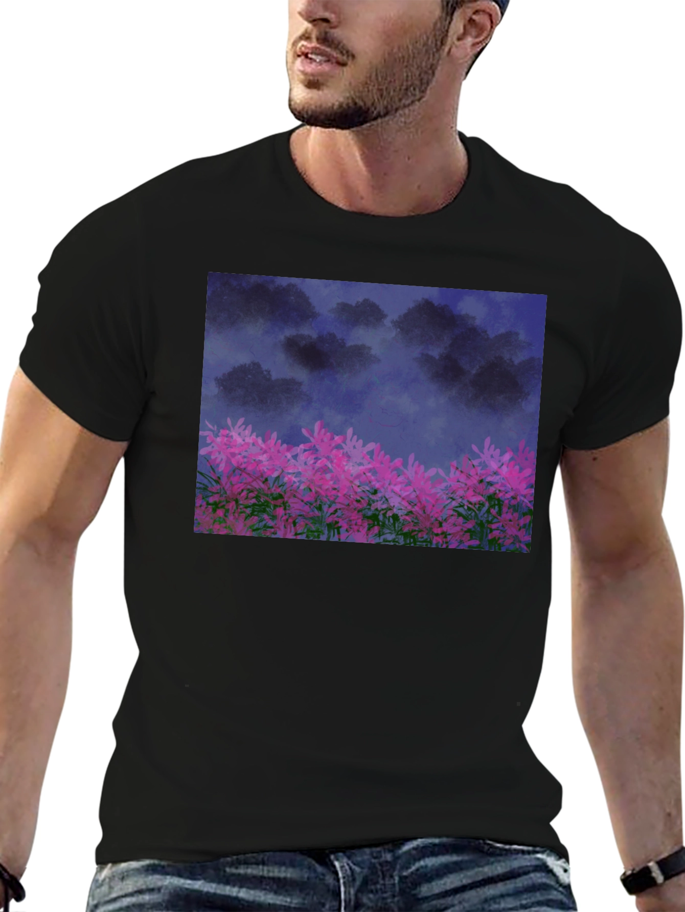 Floral Night Sky T-Shirt