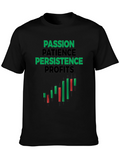 Passion Patience Persistence Profits Black T-Shirt