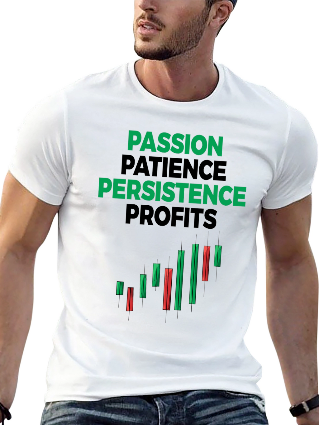 Passion Patience Persistence Profits Black T-Shirt