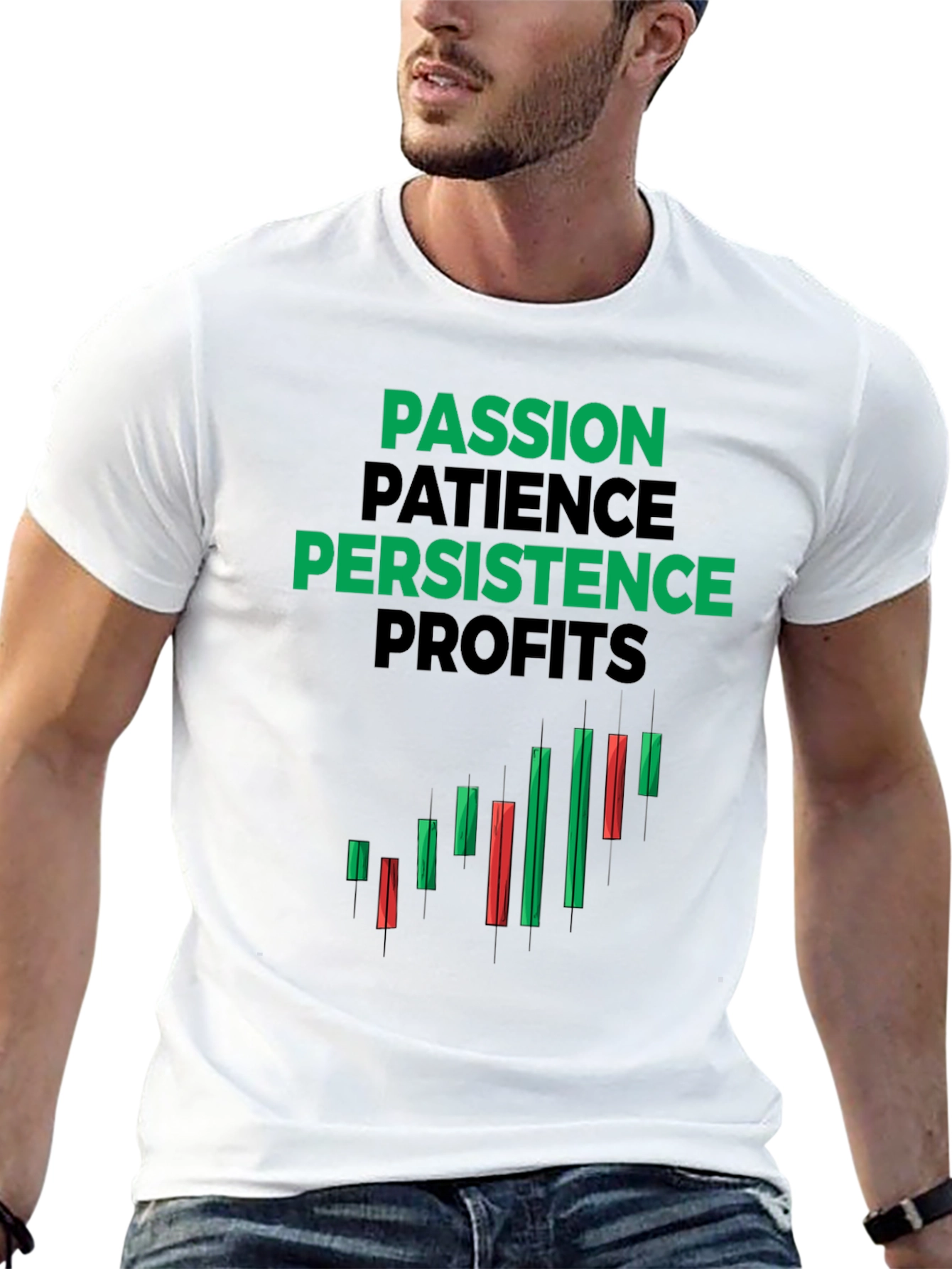 Passion Patience Persistence Profits Black T-Shirt