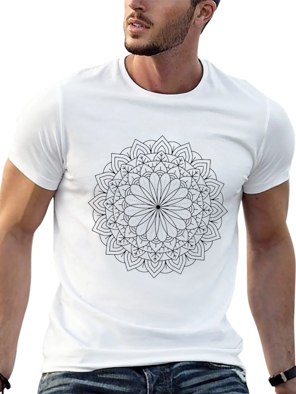 Mandala Graphic Tee - Relaxed Fit