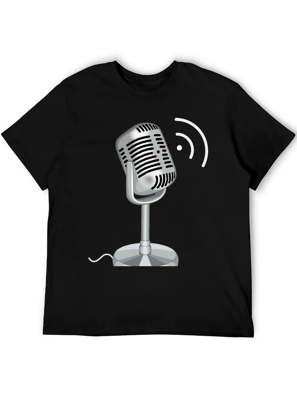 Retro Microphone Graphic T-Shirt
