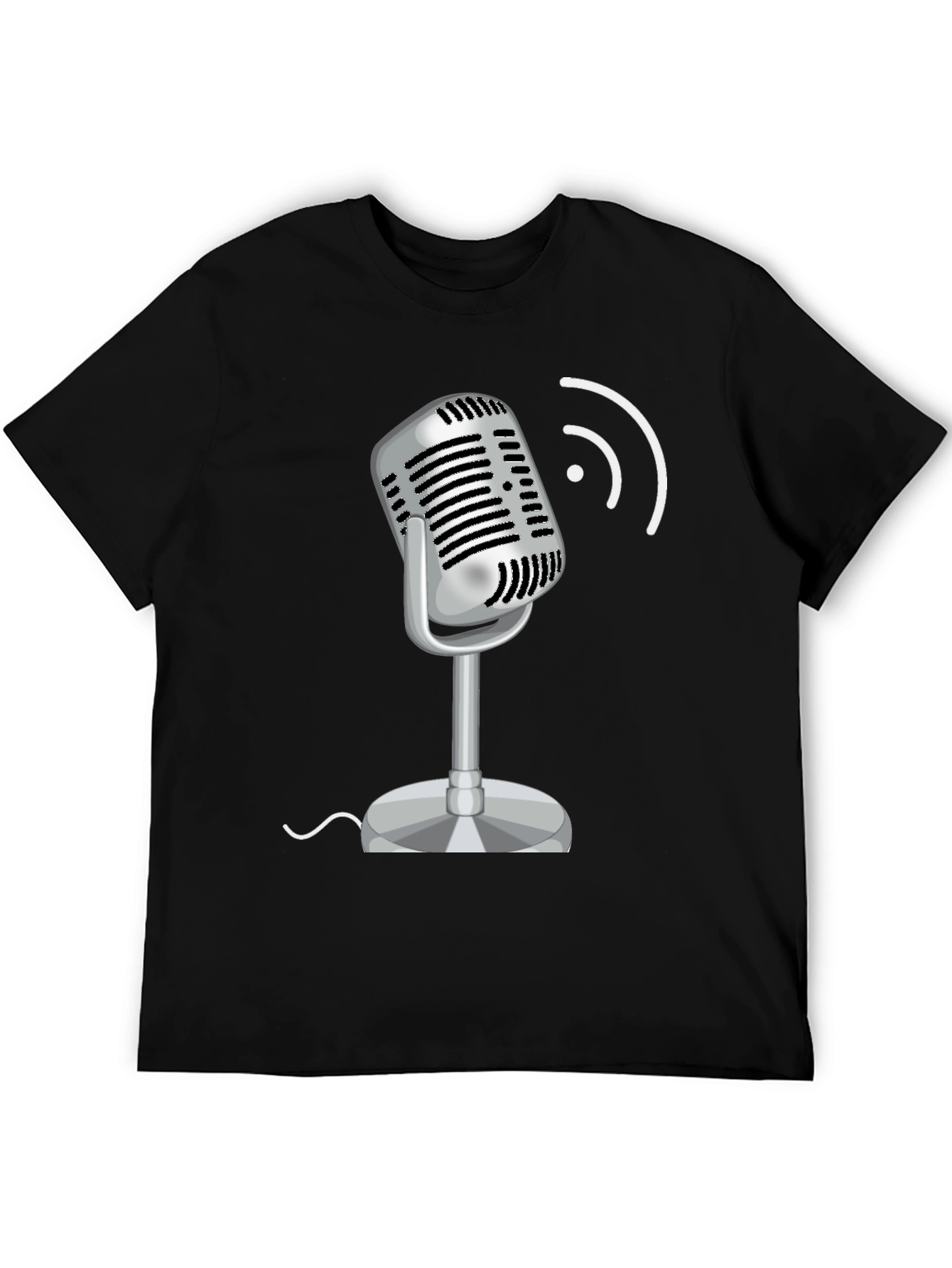 Retro Microphone Graphic T-Shirt