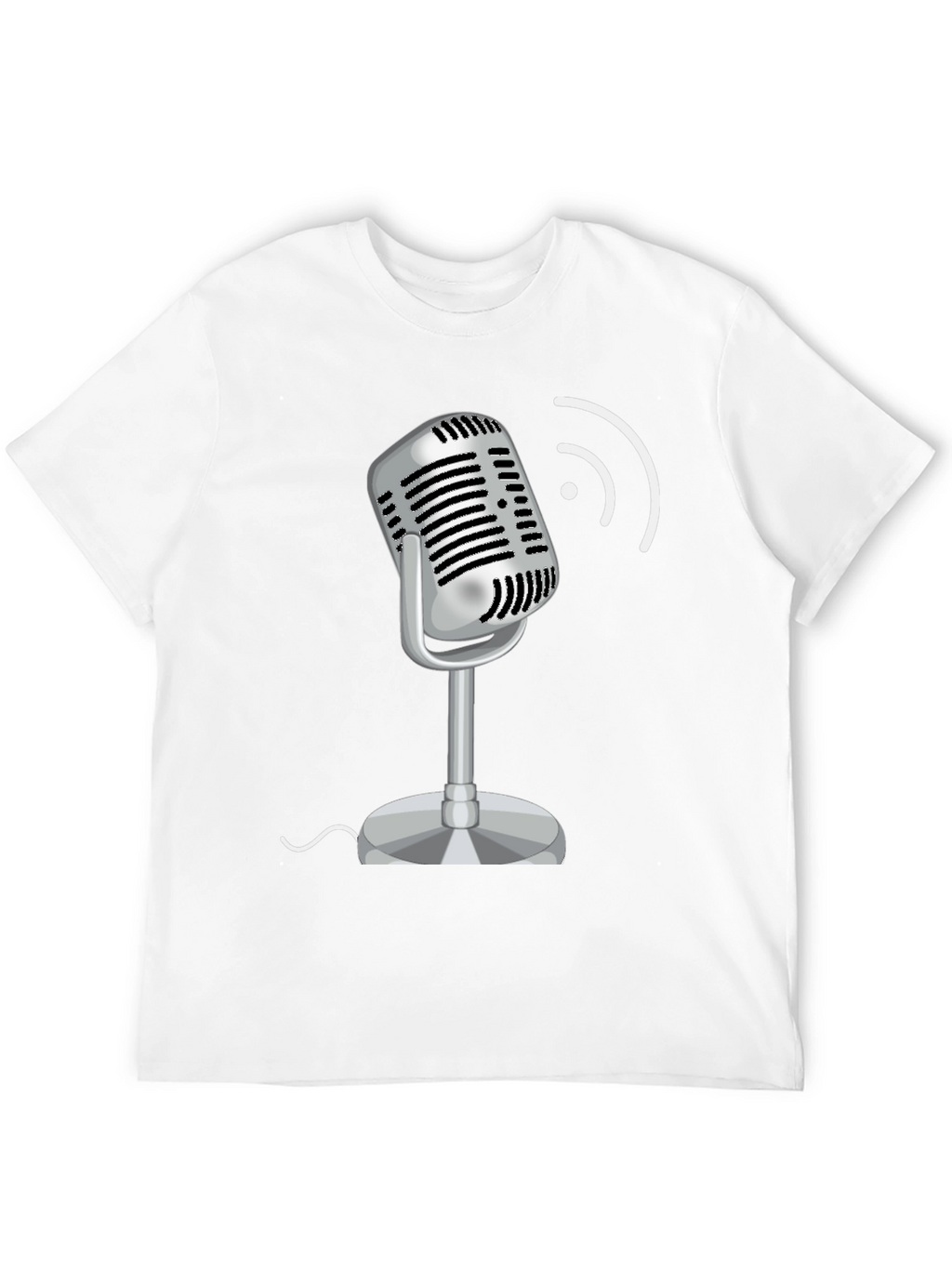 Retro Microphone Graphic T-Shirt
