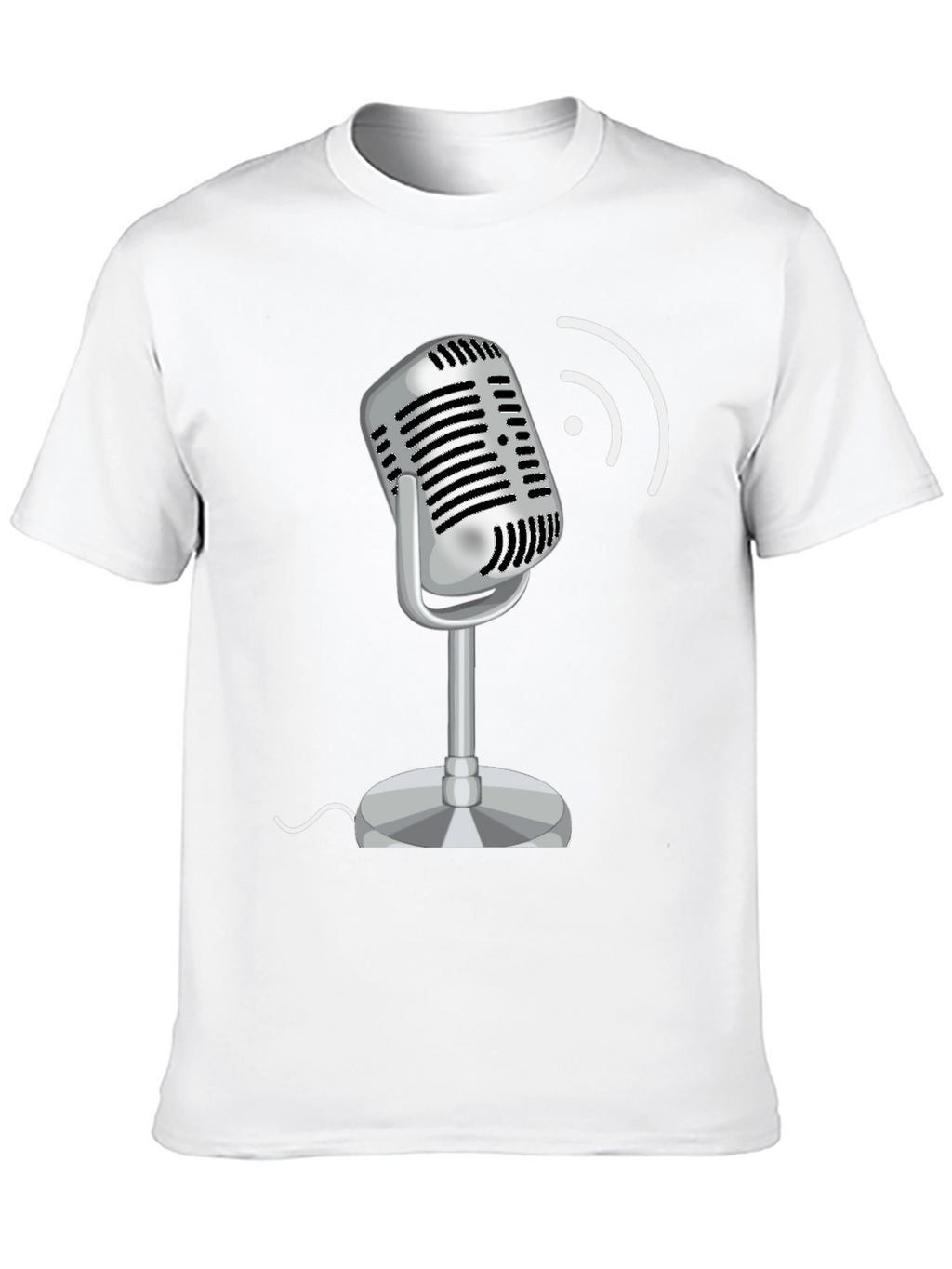 Retro Microphone Graphic T-Shirt