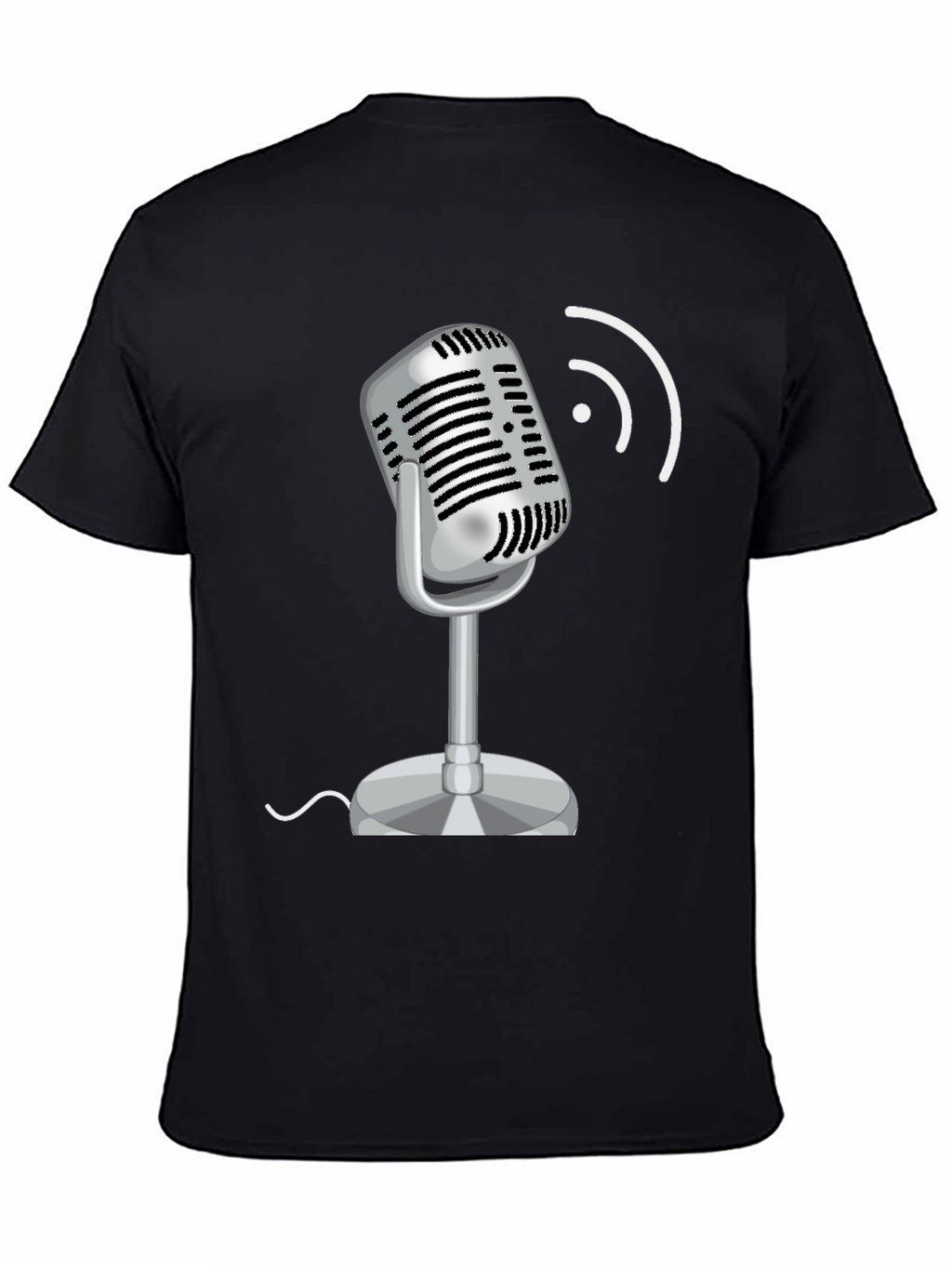 Retro Microphone Graphic T-Shirt