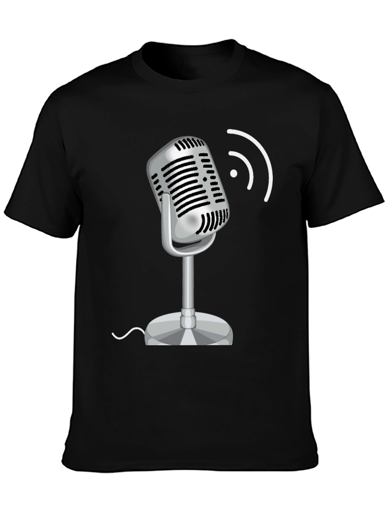 Retro Microphone Graphic T-Shirt