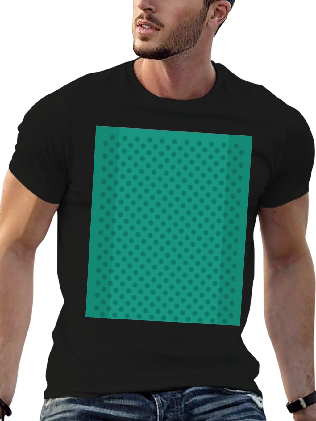 Teal Polka Dot Tee - Stylish Everyday Wear